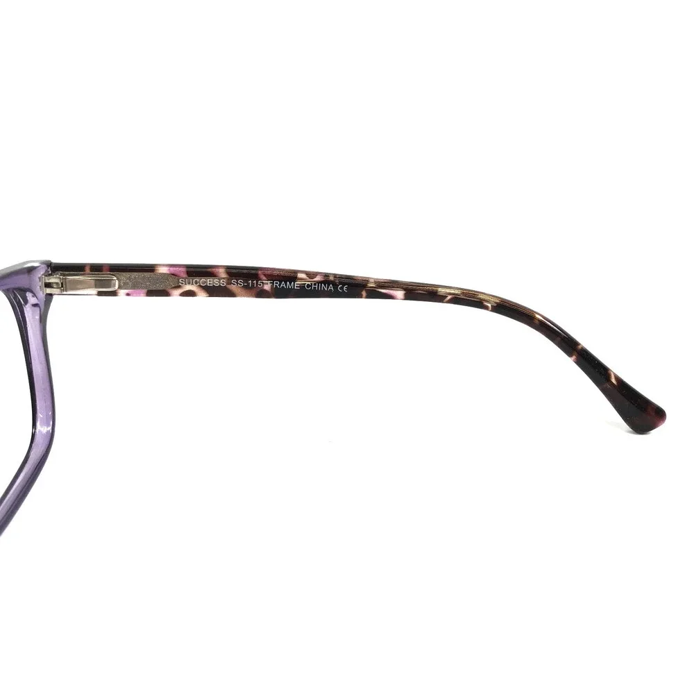 Success Eyeglasses Frames SS-115 LILAC Brown Tortoise Purple Cat Eye 56-17-145